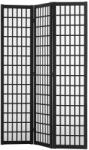 VEVOR Térelválasztó 3 részes japán stílusú fa paraván 120, 5 cm fekete mobil térhatároló (RSPF3MCSPM00JNXOXV0)