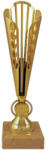  Darts serleg, sport dizájn, márvány talpon, arany színben, 35 cm magas
