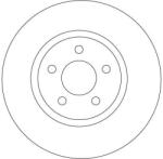 TRW DF4190 féktárcsa, szellőző, 280mm