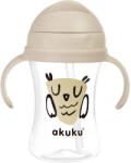 AKUKU Itatópohár, felnyitható szívószállal, 300 ml - Bagoly (A0204)