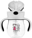 AKUKU Tanulópohár súlyozott szívószállal - Szürke (A0034)