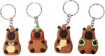  Kapibara kulcstartó, műanyag, 4x2, 5cm, 4 féle (KGG-066064) - officetrade