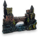 Resun Akváriumi dekoráció PO-040 várbástya+híd 13x5x11cm (RSPO040)