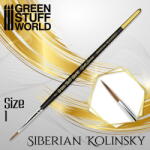 Green Stuff World Gold Series Szibériai Kolinsky ecset 1-es méret
