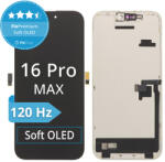 Apple Ecran Soft OLED 120Hz pentru iPhone 16 Pro Max, Sticlă tactilă cu ramă, FixPremium