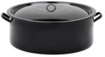  Cratita cu capac emailata, 40 L, 1515/55 , neagra (5388)