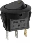  Interupator basculant 1 circuit 3 pini 12V 16A OFF-ON LED galben cu retinere (09042SA) - esell
