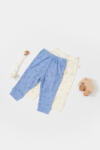 BabyCosy Set 2 pantalonasi Printed, BabyCosy, 50% modal+50% bumbac, Ecru/Lavanda (Marime: 3-6 Luni) (CSYM11617-3)