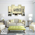  Oglinzi Autoadezive pentru Decor si Design Interior, Model Patrat, din PVC Acrilic Premium - 15 x 15 cm, Compatibilitate Perete, Lemn, Metal, Sticla, Universal, Material Acrilic Autoadeziv - 100% PVC,