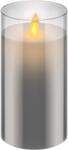 Goobay Lumanare LED Real Wax din sticla 7.5x15cm 3x AAA Goobay 60372 (60372)