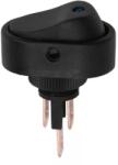  Interupator basculant 1 circuit 12V 20A OFF-ON LED albastru 2 pini (09047KE) - esell