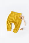 BabyCosy Pantaloni Bebe Unisex din bumbac organic Galben BabyCosy (Marime: 3-6 Luni) (BC-CSY5618-3)