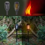 AVEX Set 4 lampi solare de gradina tip Torta cu 12 LED-uri (KX4966)