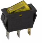  Interupator basculant 3 pini 1 circuit 10A 250V OFF-ON galben (09050SA) - esell