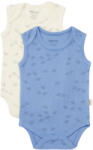 BabyCosy Set 2 body-uri fara maneci Printed, BabyCosy, 50% modal+50% bumbac, Ecru/Lavanda (Marime: 12-18 Luni) (BC-CSYM11115-12)