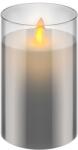Goobay Lumanare LED Real Wax din sticla 7.5x12.5cm Goobay 60371 (60371)