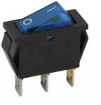  Interupator basculant 3 pini 1 circuit 10A OFF-ON albastru cu retinere (09050KE) - esell