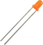  LED 3mm portocaliu 1.9V-2.1V 20mA (LED-3mm-portocaliu-1.9V-2.1V)