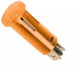 Delight Lumina semnal 230V lumina portocalie LED 39x12 mm terminal 6.3mm 07920NA (07920NA)