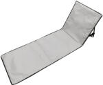  Sezlong de plaja pliabil, spatar cu cadru metalic, reglabil, 150x47 cm, gri (KX5393_1)