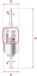 SOFIMA filtru combustibil SOFIMA S 1844 B (S 1844 B) - automobilus