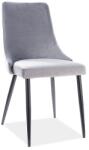 SIGNAL MEBLE Piano B Velvet étkező szék fekete láb/szürke bluvel 14