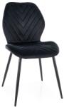 SIGNAL MEBLE Mike Velvet szék fekete láb/ fekete (Bluvel 19)