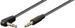 PremiumCord kábel Jack 3, 5 mm - 3, 5 mm-es csatlakozó 90° M/M 1, 5m (kjackmm015-90)