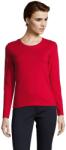 Sols Női hosszú ujjú póló, pamut, piros, XL (so02075re-xl)