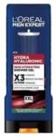 L'Oréal L'Oreal Men Expert Hydra Hyaluronic XXL tusfürdő, 400 ml, hialuronsavval, férfiaknak, gyengéd tisztítás (163773)