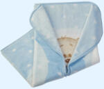 Gamberritos takaró plüss 80x90cm becipzározható kék 11032 - babamarket