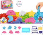 Mamido Set de nisip kinetic 500 g cu forme și covoraș - unicorni