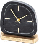  Márvány hatású asztali óra Fekete 17x5x17 cm (462013)