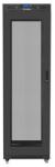 Lanberg 19" szabadon álló rack szekrény 42U/600X800 perforált ajtó, lapraszerelt, LCD kijelző, fekete V2 FF01-6842-23BL (FF01-6842-23BL)