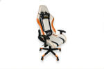 bandit Blaze Gamer szék Fehér/Narancs/Fekete, Műbőr, 120 kg (BANDIT Blaze)