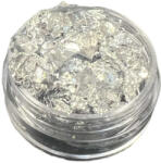  Körömdíszítő Füst Fólia - Ezüst