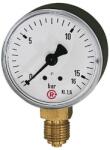 RIEGLER Manometru, conexiune parte inferioara, Ø 50mm, 0-10bar, G1/4", RIEGLER (106-K) - constructii-mag