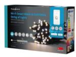 Nedis Ghirlanda Luminoasa Decorativa Smart Wi-Fi Nedis, 50 LED-uri, Lumina Alba Calda la Alba Rece, 5 m, Android / iOS (WIFILX02W50)