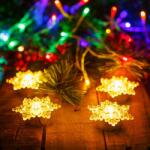 Family Collection LED-es jégkristály dekoráció, elemes, 4 db / csomag, 58974