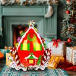 Family Collection Karácsonyi lufi, alumínium fólia, mézeskalács forma, 67 x 71 cm, 58969B