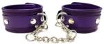 Rouge Leather Wrist Cuffs Purple