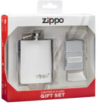 Zippo öngyújtó és krómozott palack
