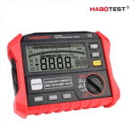 Habotest HT2302 - földelésiellenállás-mérő: 2 és 3 pólusú mérés, 0-4000 Ω, 0-200 V (ht2302)