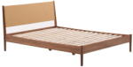 Kave Home Sötétbarna franciaágy ágyráccsal 160x200 cm Elan - Kave Home
