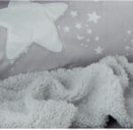 Gamberritos takaró plüss 80x110cm csillagos szürke 10721 - babycenter-online