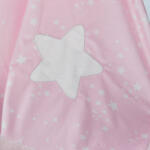 Gamberritos takaró plüss 80x110cm csillagos rózsaszín 10721 - babycenter-online