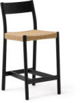 Kave Home Fekete-natúr színű tölgyfa bárszék (ülésmagasság 65 cm) Yalia - Kave Home