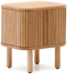 Kave Home Natúr színű éjjeliszekrény kőrisfa dekorral Mailen - Kave Home