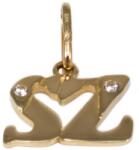 Ékszershop Köves SZ betű arany medál (1331876)