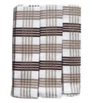 Polášek Kockás konyharuha Egypt - 3 darabos szett - sz. 81 | Fehér / barna (158806-1)